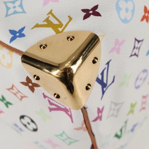 LOUIS VUITTON Monogram Multicolor Speedy 30 Hand Bag White M92643 Auth 118954V - Picture 10 of 15